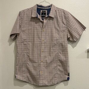 Men's Prana Plaid Short Sleeve Shirt